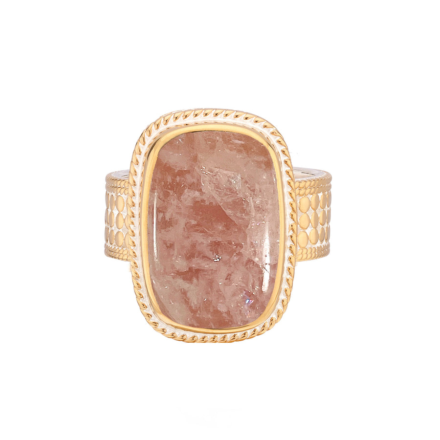 Morganite Cushion Ring