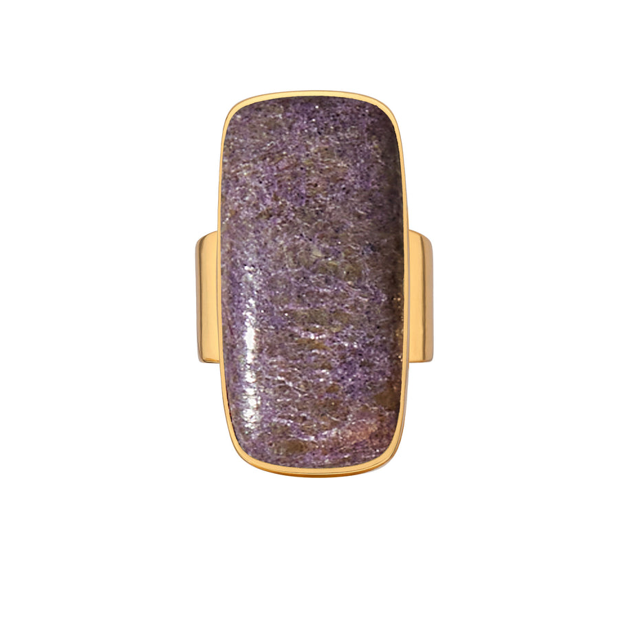 Stichtite Large Cushion Ring