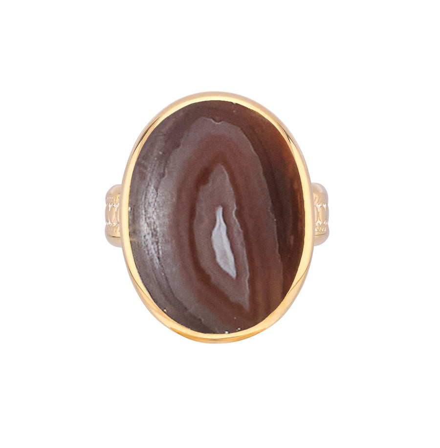 Botswana Agate Oval Ring