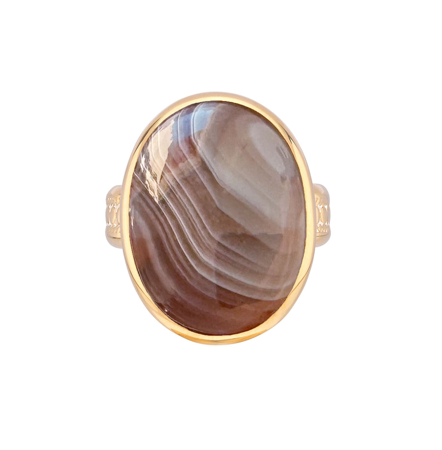 Botswana Agate Oval Ring
