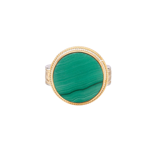 Malachite Medium Round Ring