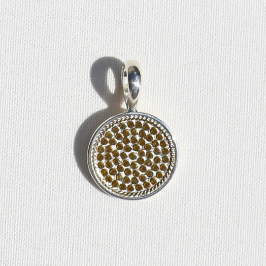 Two Tone Dotted Removable Pendant - Engravable