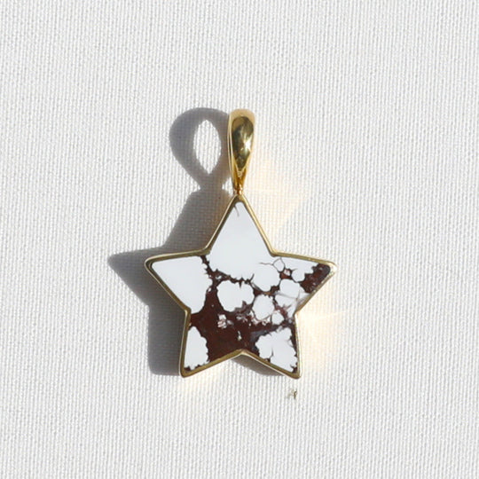 White Buffalo  Star Charm - Large
