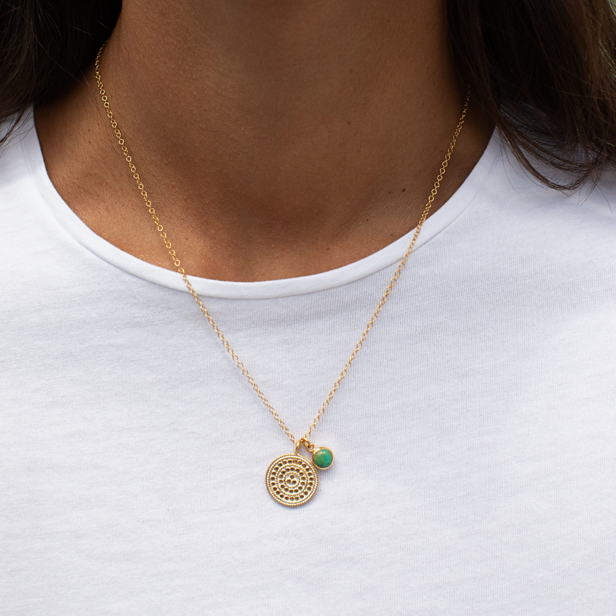 Circle of Life Pendant Necklace – Turquoise