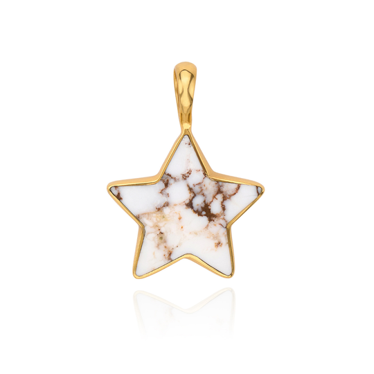 White Buffalo  Star Charm - Large