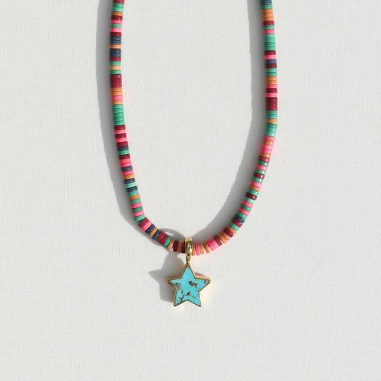 Heshi Beaded x Turquoise Star Necklace
