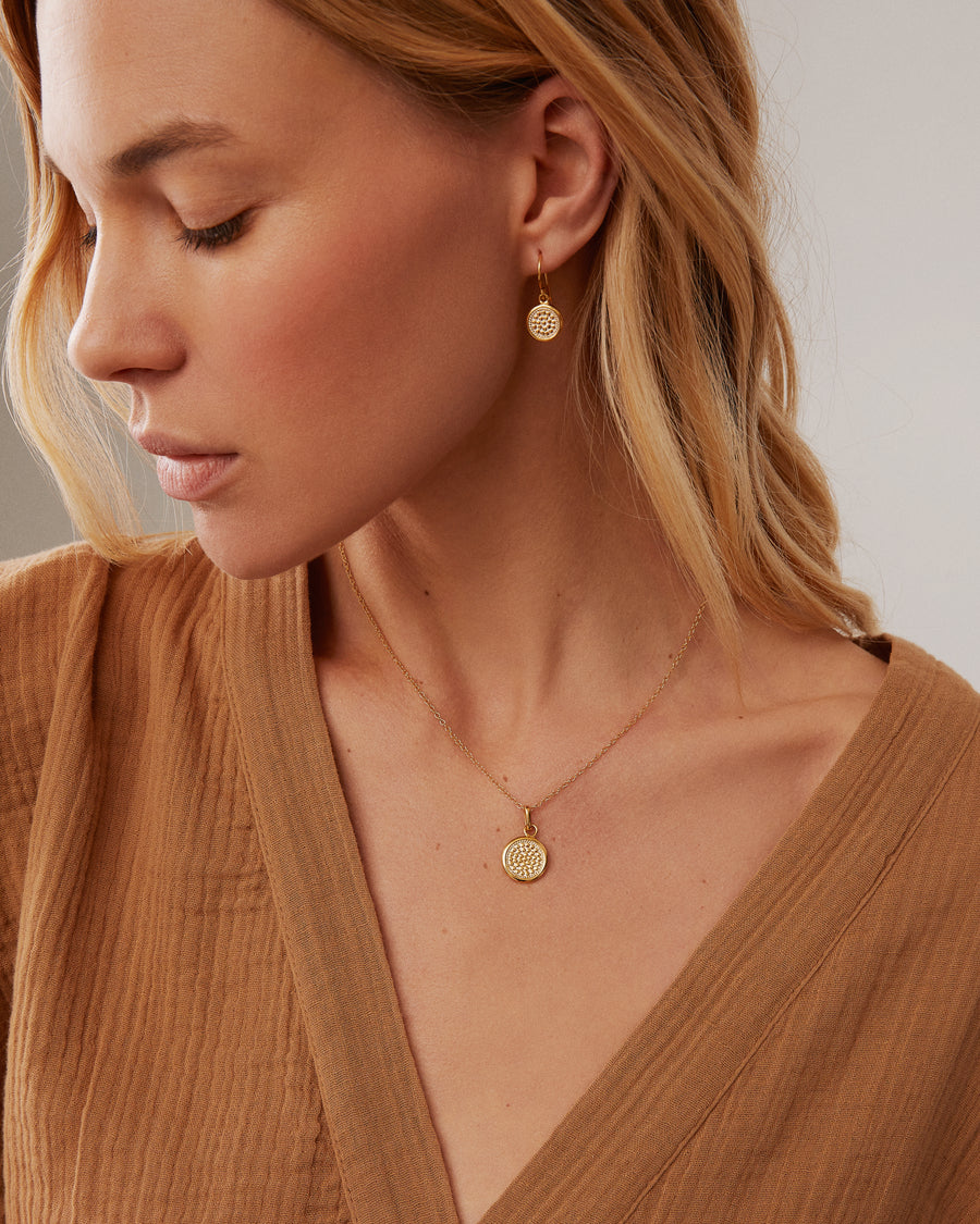 Classic Medium Circle Necklace Gold | Handmade Jewelry | Anna Beck Jewelry