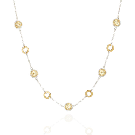Hammered Collar Necklace - Gold