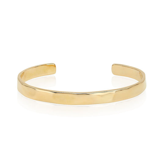 Small Wavy Cuff Bracelet - Gold