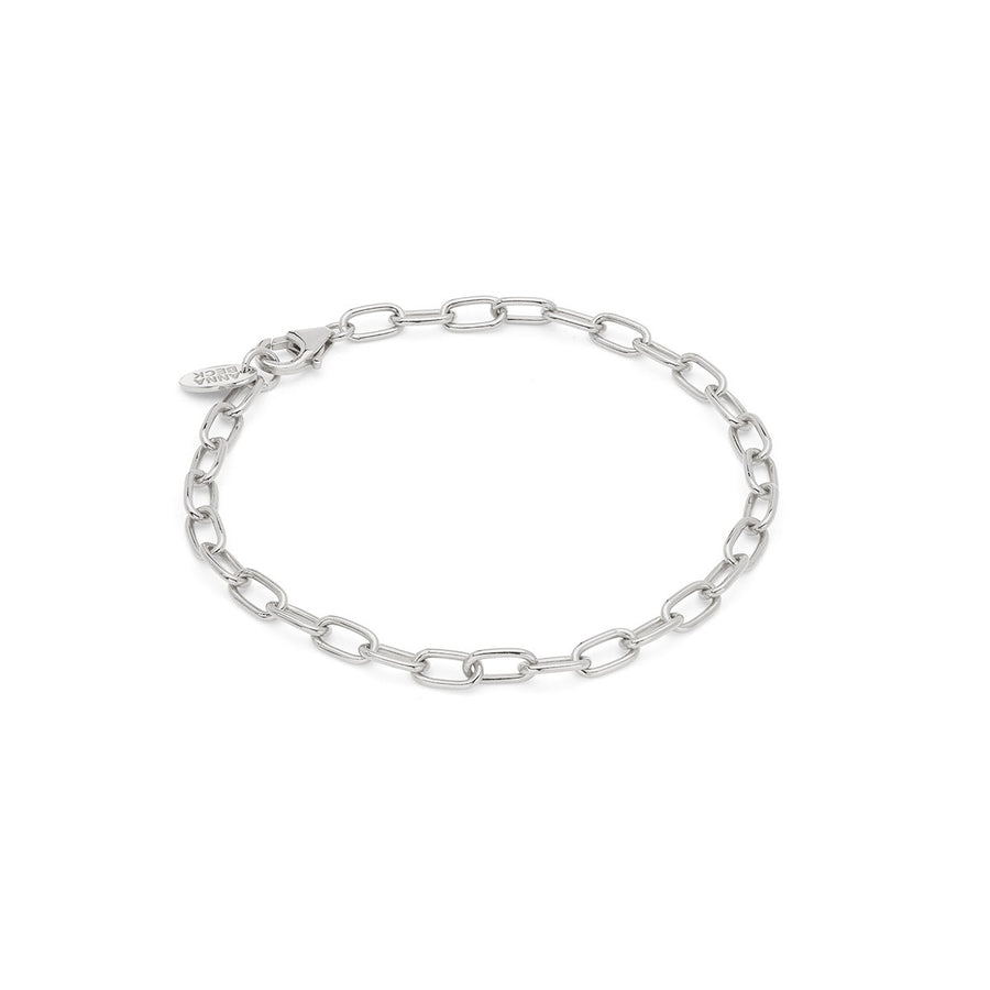 Elongated Chain Bracelet - Silver