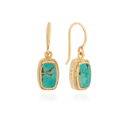 Turquoise Cushion Earrings