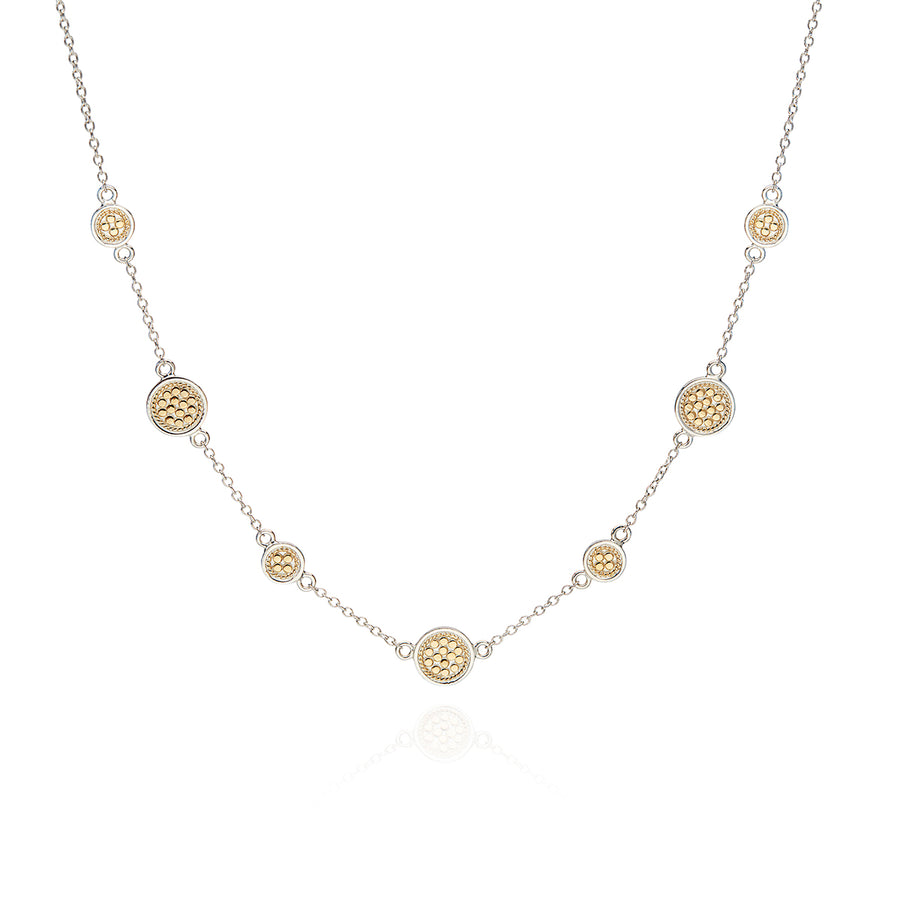 Classic Station Necklace - Gold & Silver