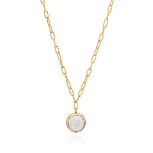 Small Coin Pearl Necklace, 16" - AS IS - FINAL SALE
