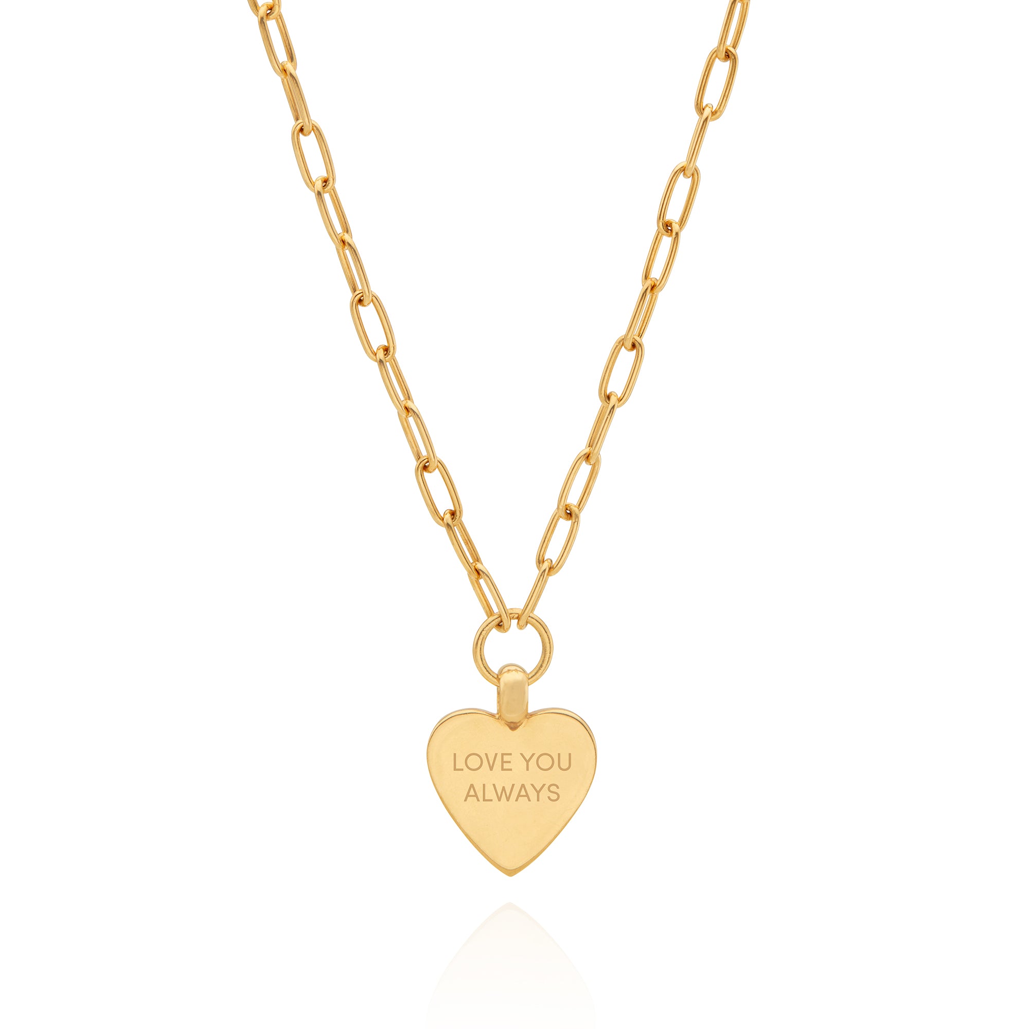 Medium Engravable Heart Necklace | Handmade Jewelry | Anna Beck Jewelry ...