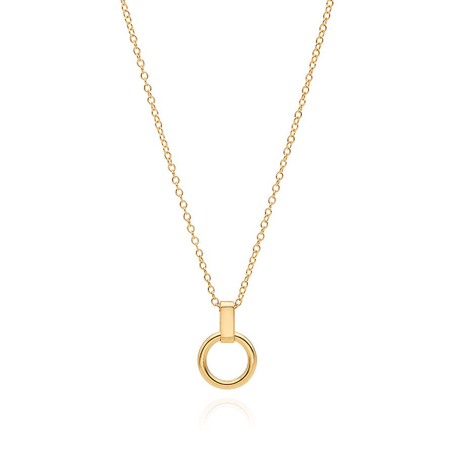 Smooth Drop Circle Charity Necklace