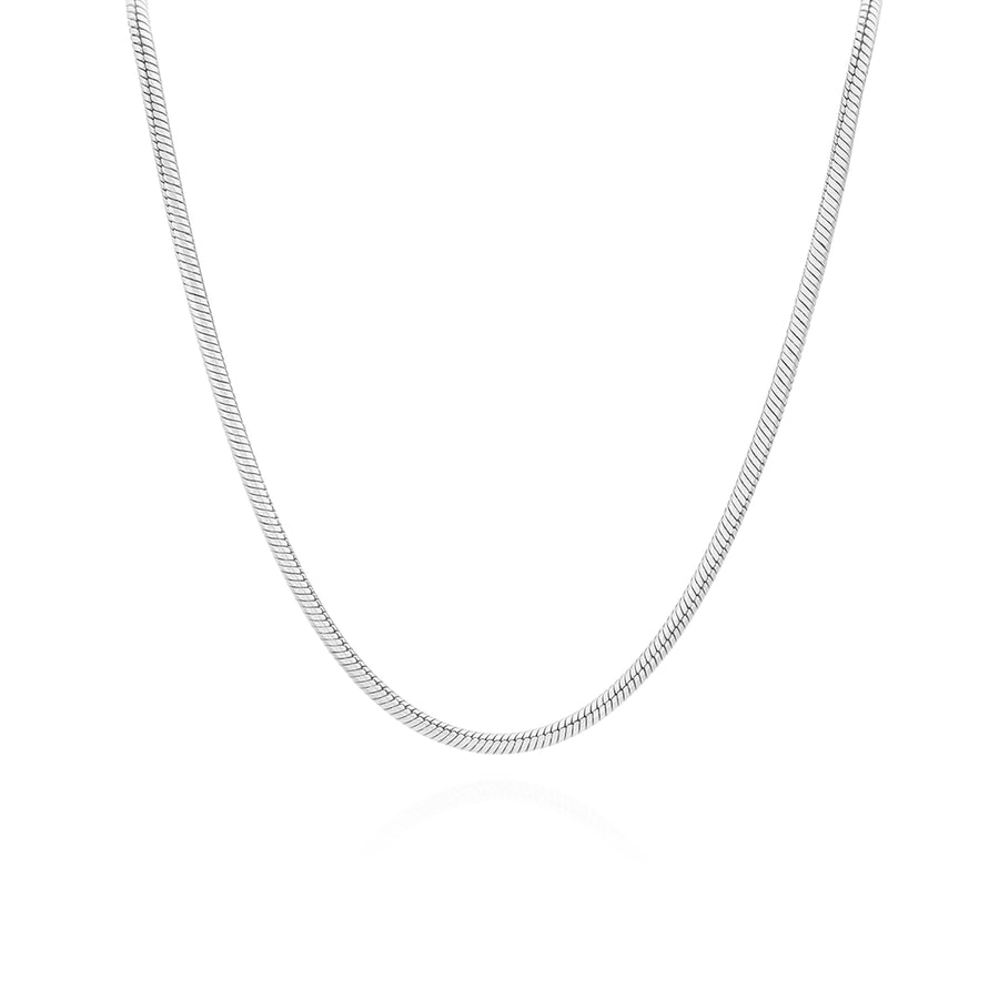 Snake Chain Necklace - Silver