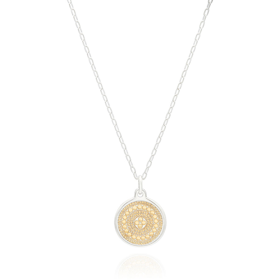 Medallion Charity Necklace - Gold & Silver