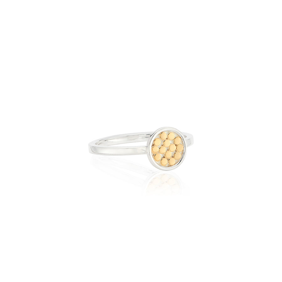 Classic Single Disc Ring - Gold & Silver