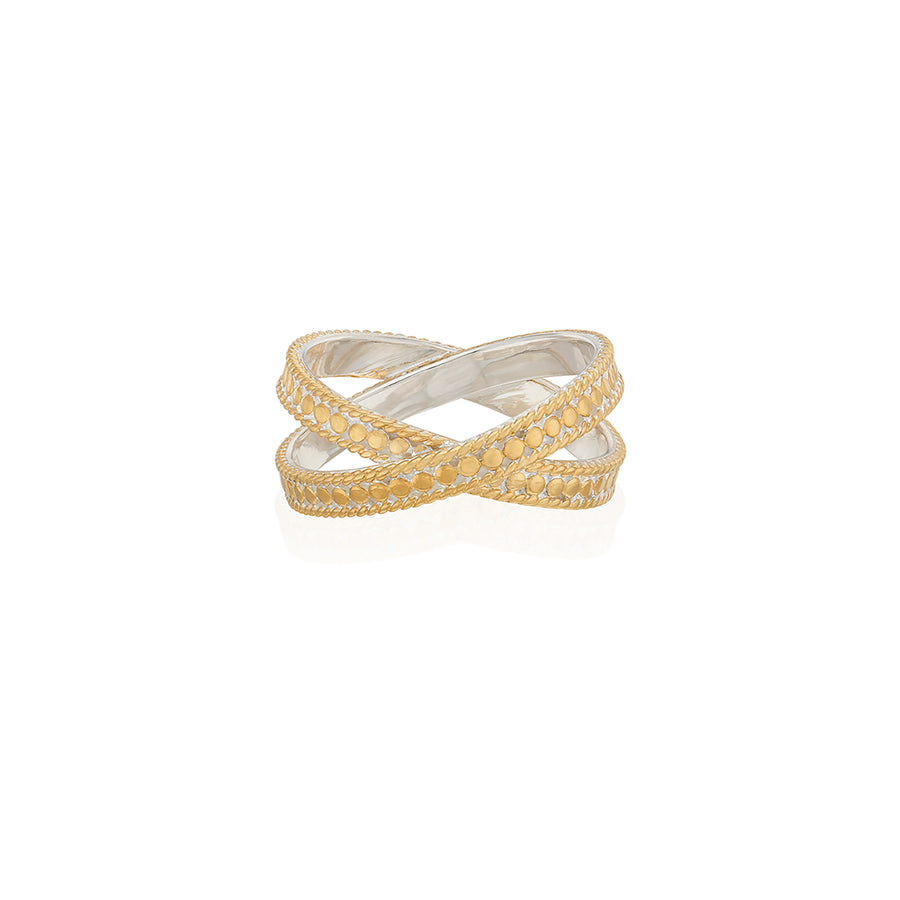Thin Cross Ring - Gold