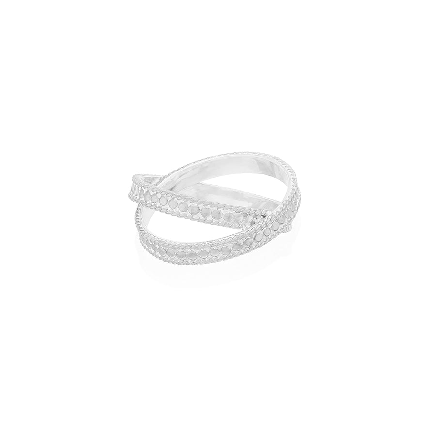Thin Cross Ring - Silver