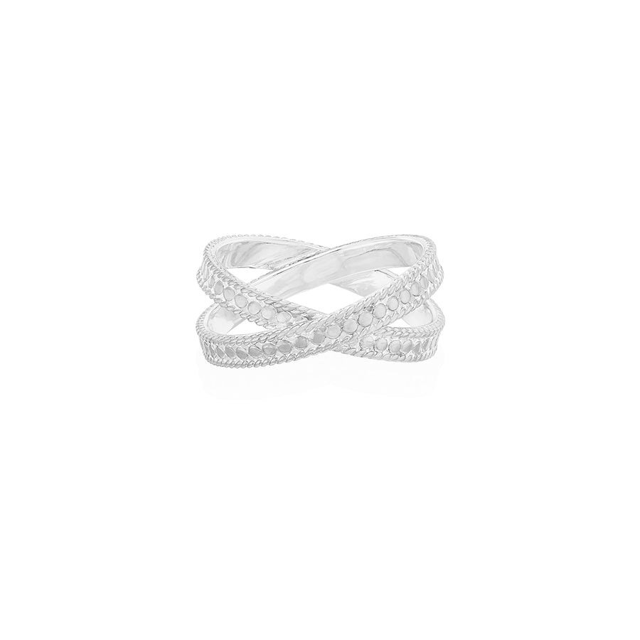 Thin Cross Ring - Silver