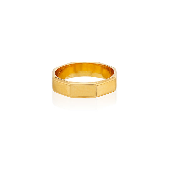 Octagon Stacking Ring - Gold - AS IS - FINAL SALE