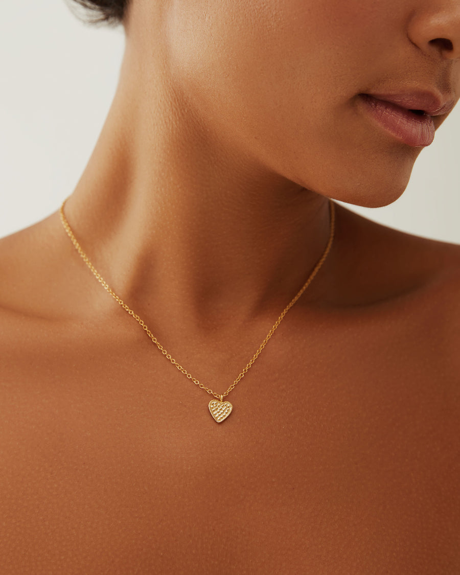 Small Engravable Heart Necklace